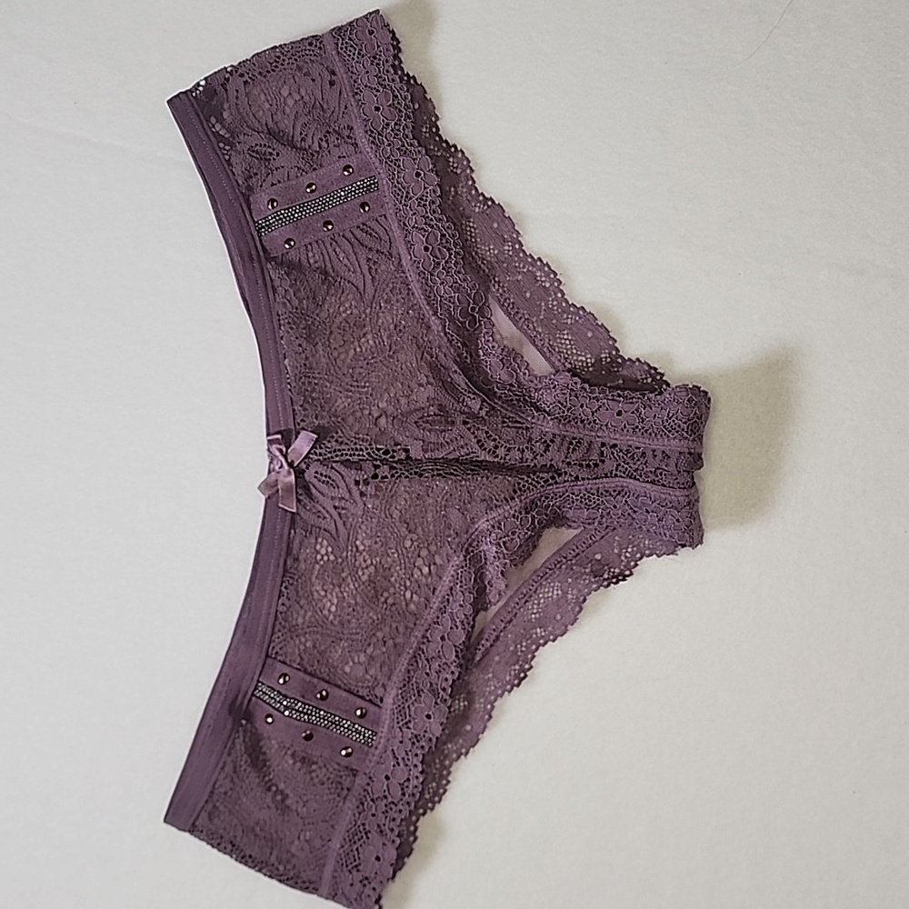 Victoria Secret Cheeky Purple Mauve Panties Small